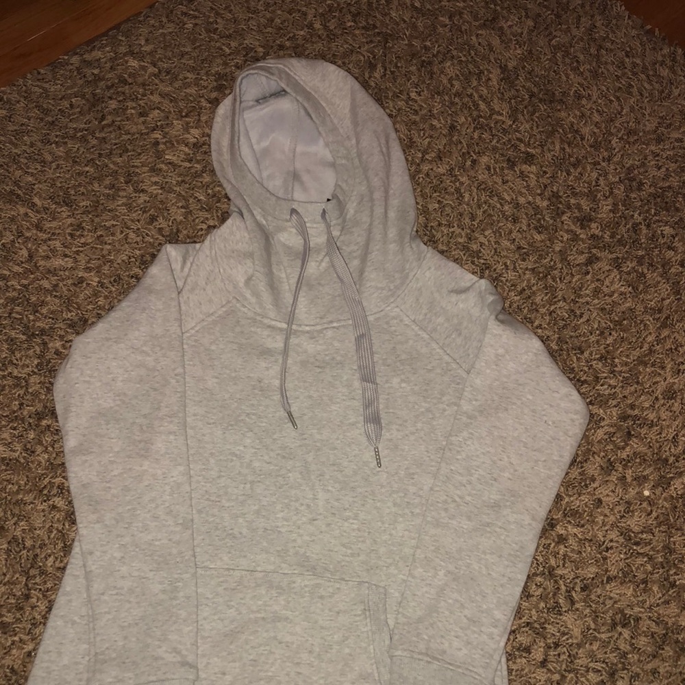 Neck fold-over sweatshirt!